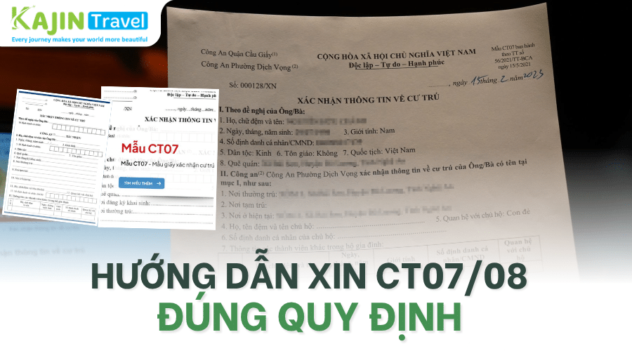 Hướng dẫn xin CT07 CT8 đúng quy định